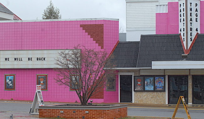 Page Theaters-sign