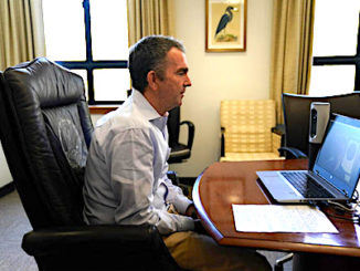 Northam at desk