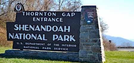 Shenandoah NP entrance