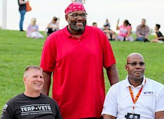 Darryl Haley with vets