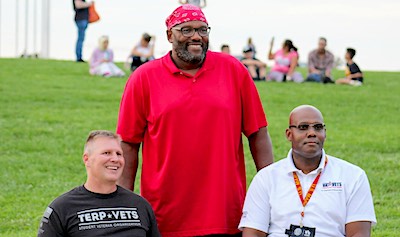 Darryl Haley with vets