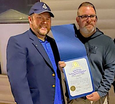 Brian Bosley and Chief Ryan Dean