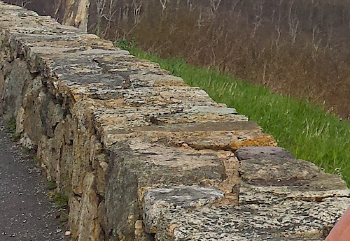 stone wall along Skyline Drive