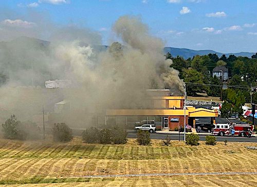Quality Inn fire on West Main