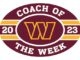 Washington Commanders "Coach of the Week"