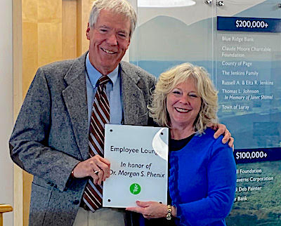 Dr. Morgan Phenix and LRCC President Kim Blosser