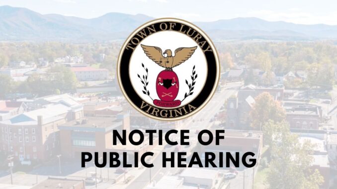 Luray Public Hearing